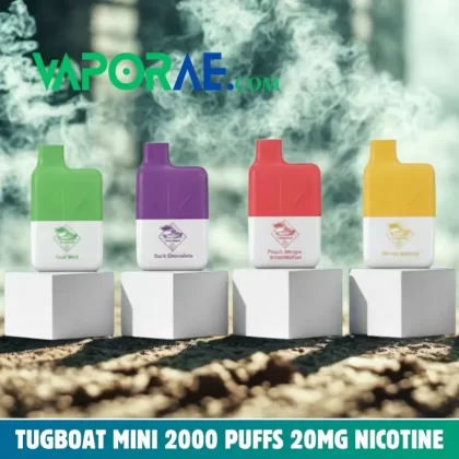 Tugboat Mini 2000 Puffs 20MG Nicotine None Rechargeable