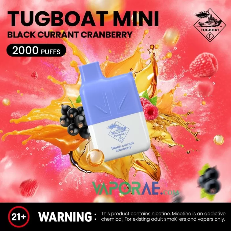 Tugboat Mini 2000 Puffs 20MG Nicotine None Rechargeable - Image 2