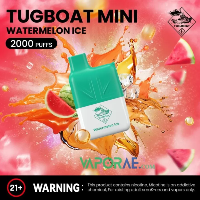 Tugboat Mini 2000 Puffs 20MG Nicotine None Rechargeable - Image 3