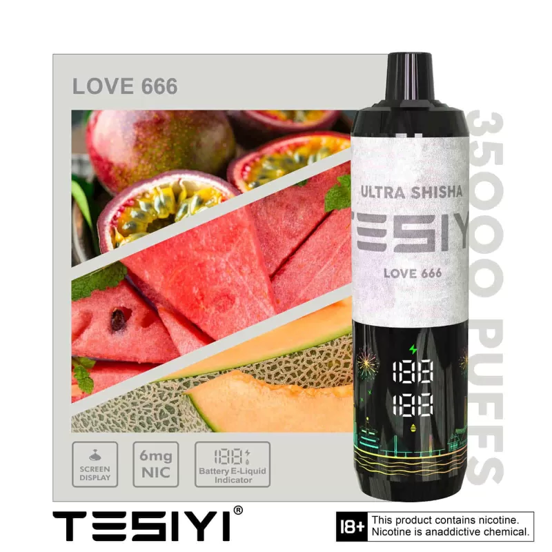 TESIYI ULTRA SHISHA 6MG NICOTINE 35000 PUFFS - Image 3