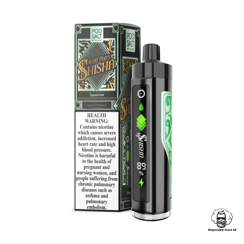 POD SALT Shisha 8000 Puffs 3MG Disposable Vape - Image 3