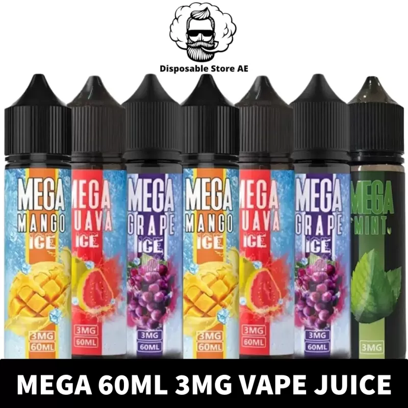 MEGA 3MG 60ML Bottle Liquid Freebase