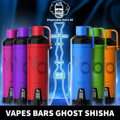 VAPES BARS Ghost Shisha 15000 Puffs 5MG Nicotine Disposable Vape in Dubai