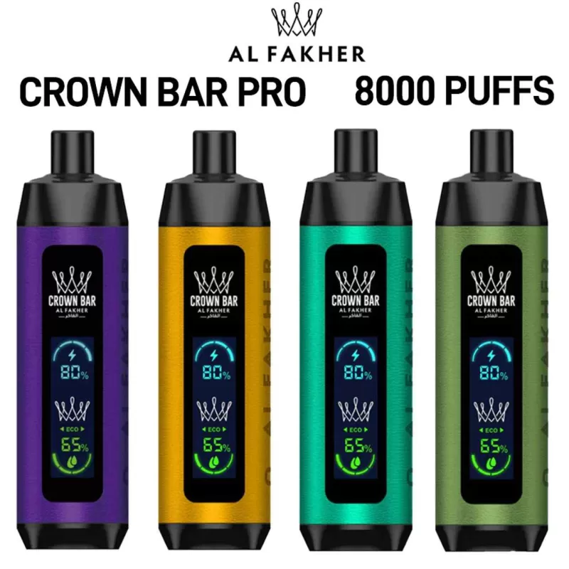 Crown Bar Al Fahker Pro 8000 Puffs Disposable Vape in Dubai - Image 2