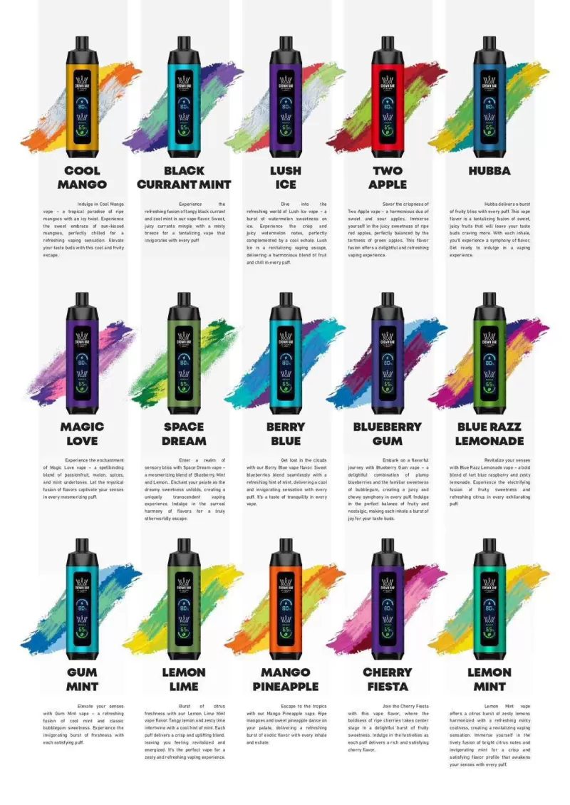Crown Bar Al Fahker Pro 8000 Puffs Disposable Vape in Dubai - Image 3