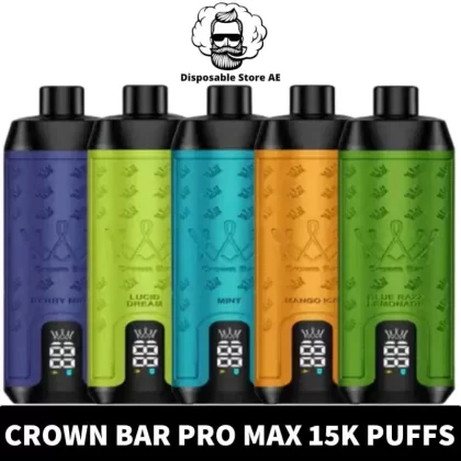 AL FAKHER Crown Bar Pro Max Disposable 15000 Puffs Rechargeable Vape in Dubai, UAE