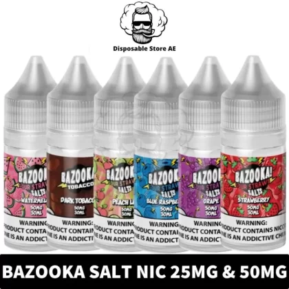 BAZOOKA Salt Nicotine 30ml Vape Juice 25MG & 50MG E-Liquid in Dubai, UAE
