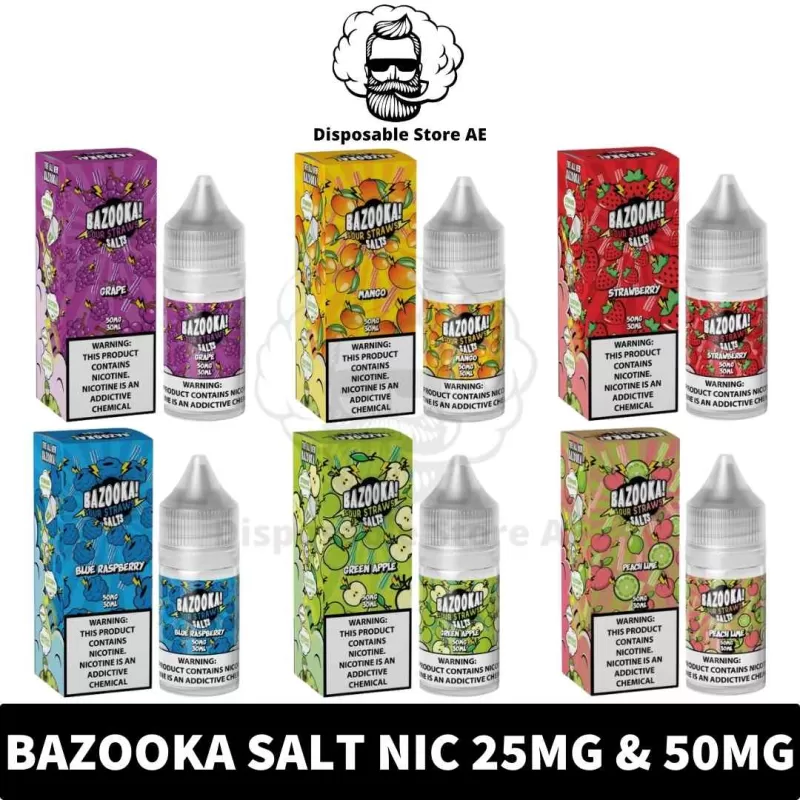 BAZOOKA Salt Nicotine 30ml Vape Juice 25MG & 50MG E-Liquid in Dubai, UAE - Image 2