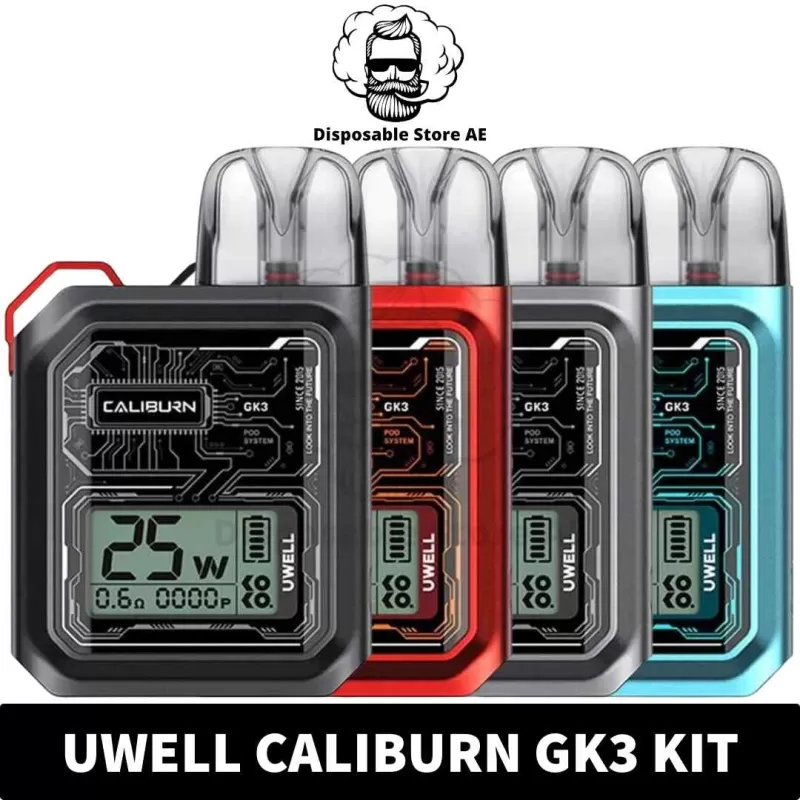 UWELL Caliburn GK3 Kit 25W Pod System 2.5ml Vape Kit 900mAh Starter Kit in Dubai, UAE