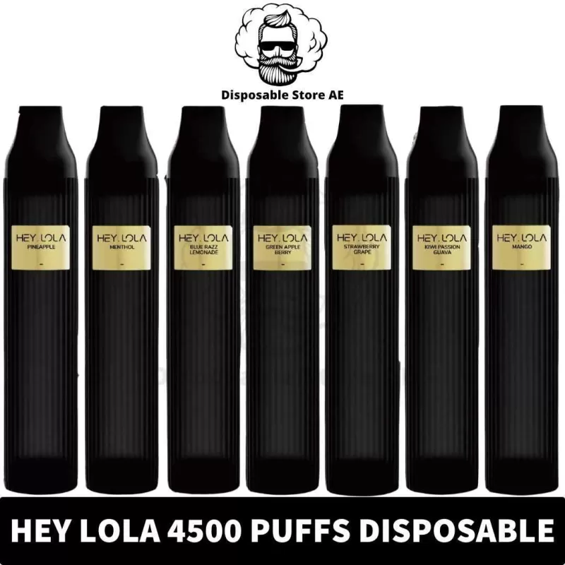 HEY LOLA Disposable UK BRAND 2% 4500 Puffs Rechargeable Vape in Dubai, UAE