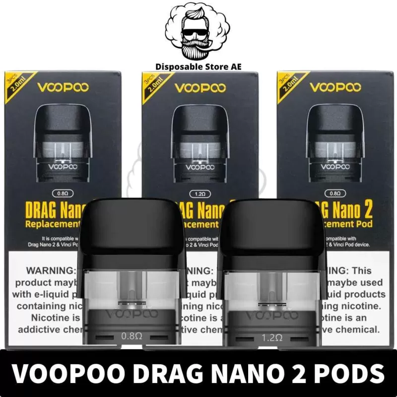 VOOPOO Drag Nano 2 Pods 2ml Replacement Pod Cartridge in Dubai, UAE