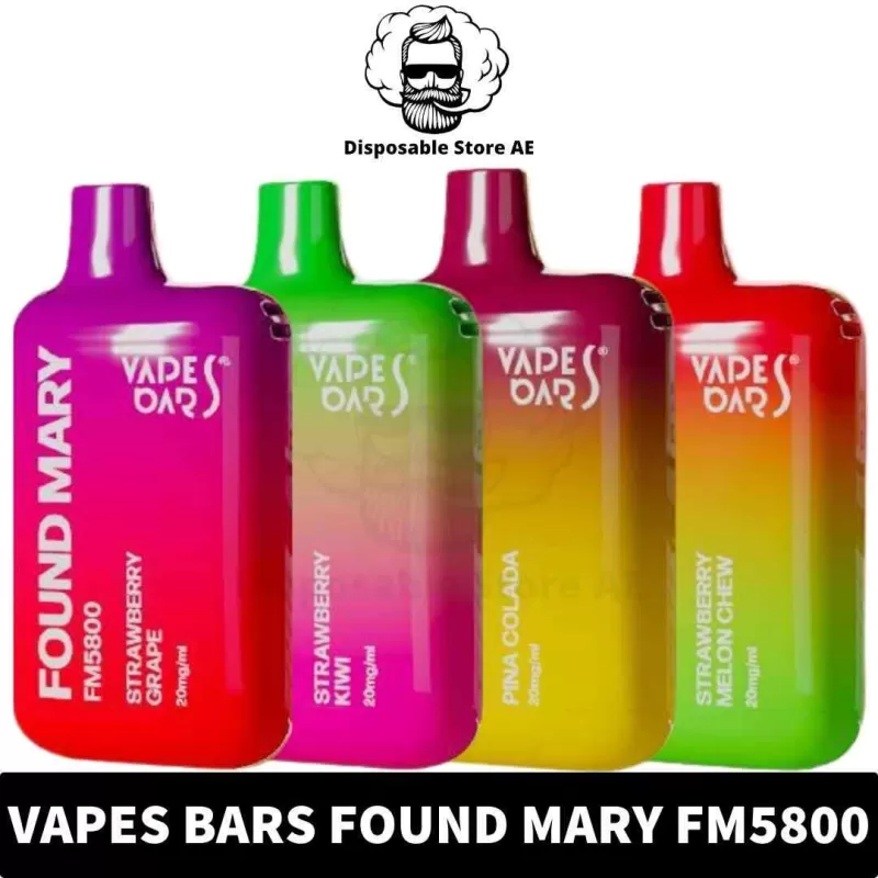 VAPES BARS Found Mary Disposable FM5800 20mg 5800 Puffs Rechargeable Vape in Dubai, UAE