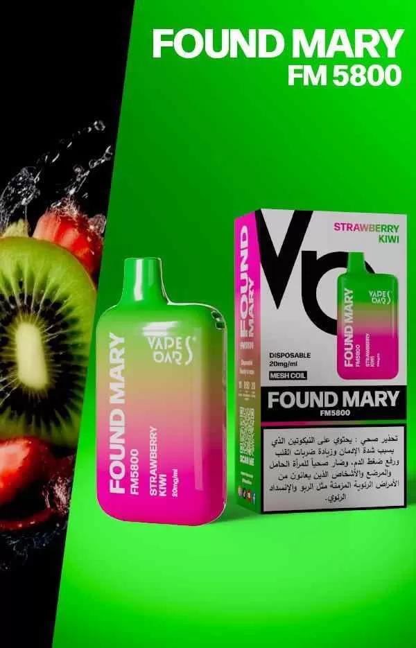 VAPES BARS Found Mary Disposable FM5800 20mg 5800 Puffs Rechargeable Vape in Dubai, UAE - Image 3