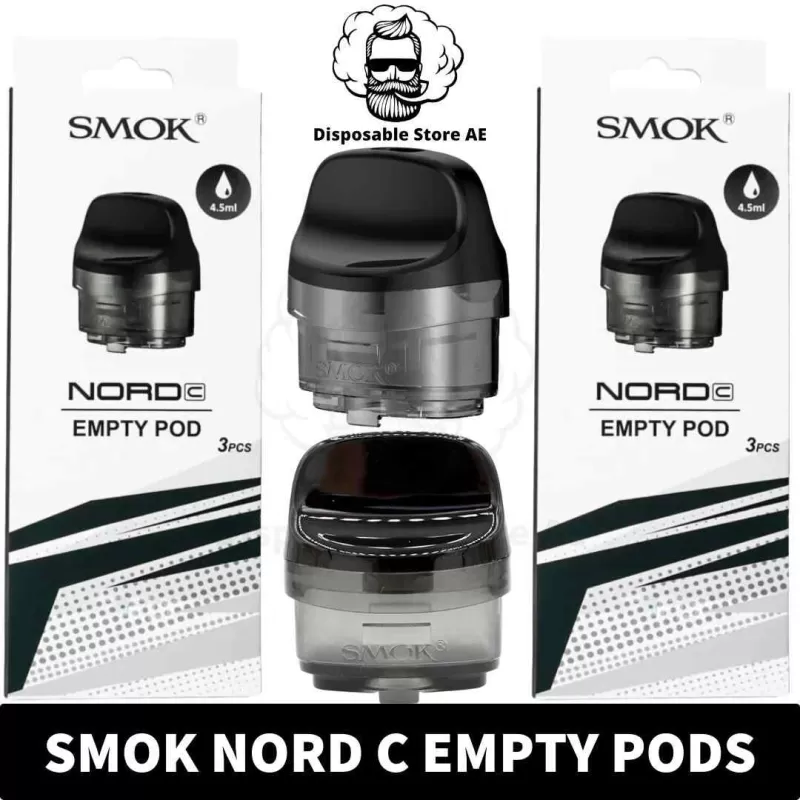 SMOK Nord C Empty Pods 4.5ml Pod Cartridge in Dubai, UAE – 3 PCS Per Pack