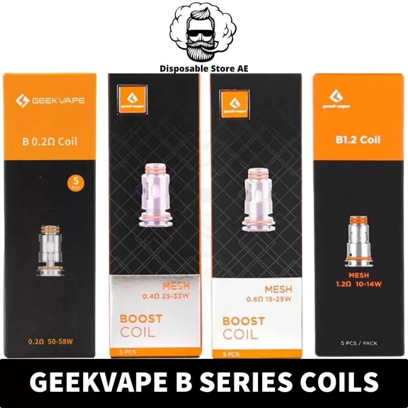 GEEEKVAPE Aegis Boost B Series Coils B0.2, B0.4, B0.6, B1.2 Replacement Coils in Dubai, UAE