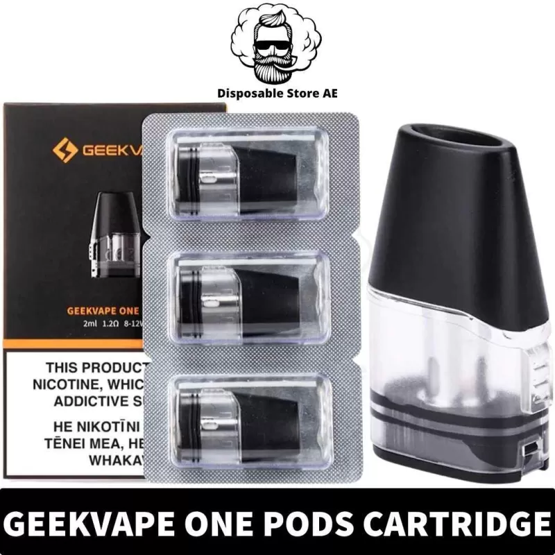 GEEKVAPE One Pods 0.8ohm, 1.2ohm Replacement Pods in Dubai, UAE – 3Pieces Per Pack - Image 2