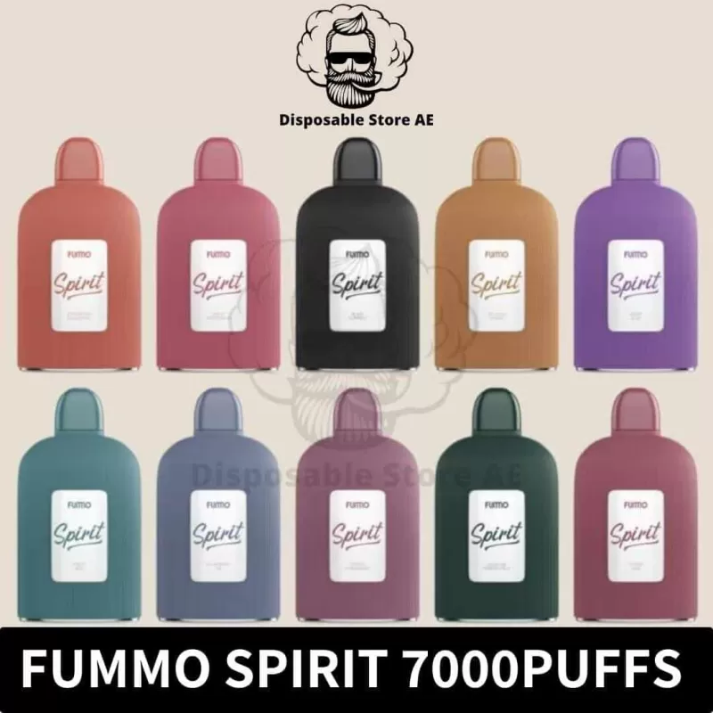 Fummo Spirit 2% Nicotine 7000 Puffs Rechargeable Disposable Vape in Dubai - Image 2
