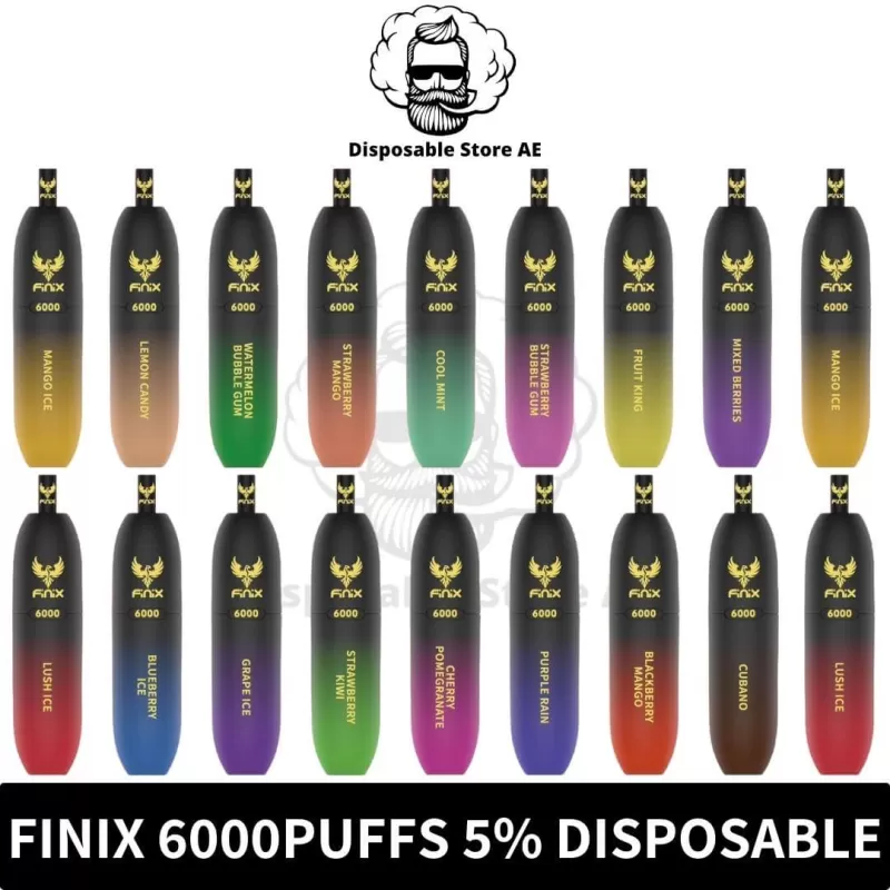 Finix 6000 Puffs 5% Nicotine Disposable Vape In Dubai, UAE - Image 2