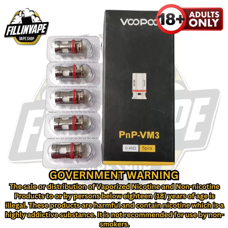 Voopoo PnP Series Coils - VM4 0.6 (20-28w) / 5pcs/pack - Image 3