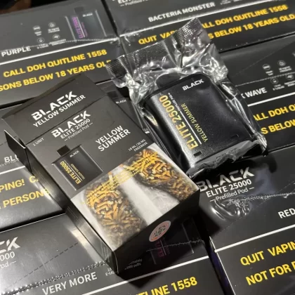 Black Elite v2 25k prefilled pod - Bacteria Monster - Yakult