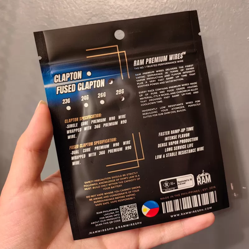 Ram N90 wire clapton, fused clapton & alien 1.5 meters - fused clapton / 26g - Image 3