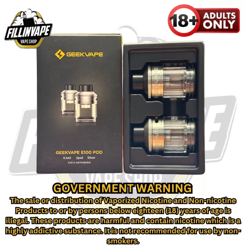 Geekvape E100 Replacement Empty Pod Tank - 2pcs/pack / Rainbow