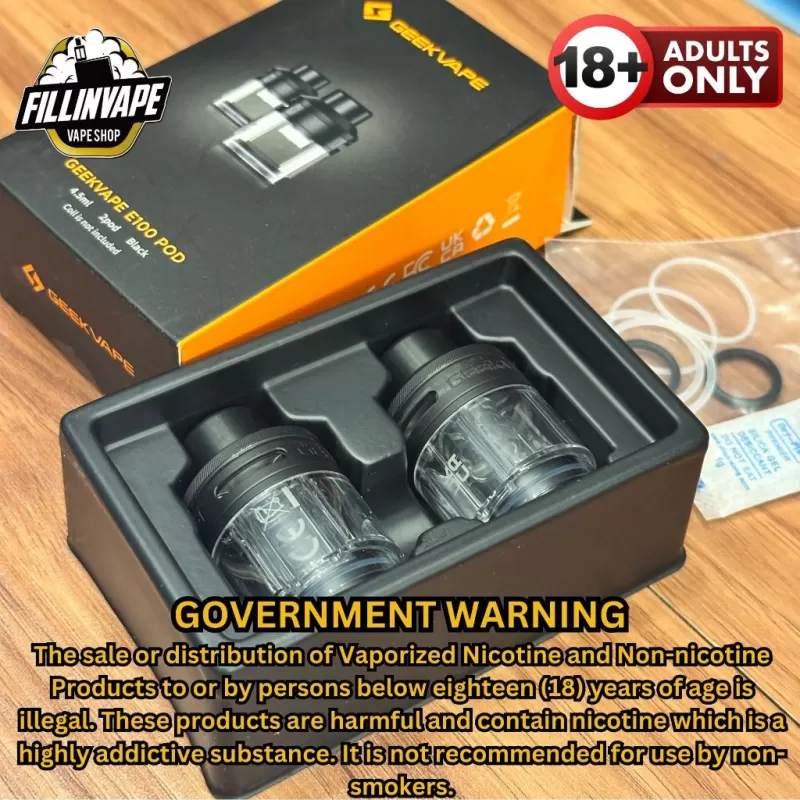 Geekvape E100 Replacement Empty Pod Tank - 2pcs/pack / Rainbow - Image 2