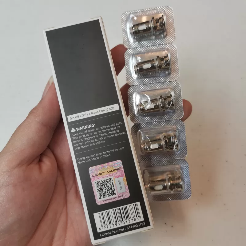 Lost Vape UB Lite coils compatible with Ub lite pod, Ursa Mini and Thelema Mini kit. - 5pcs/pack / L10 {0.6} (16-21w) - Image 3