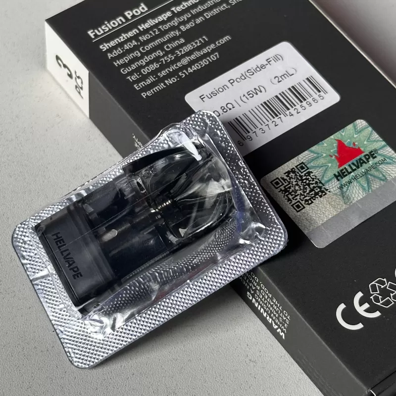 Hellvape Fusion R replacement pod cartridge 0.8 - 1pc