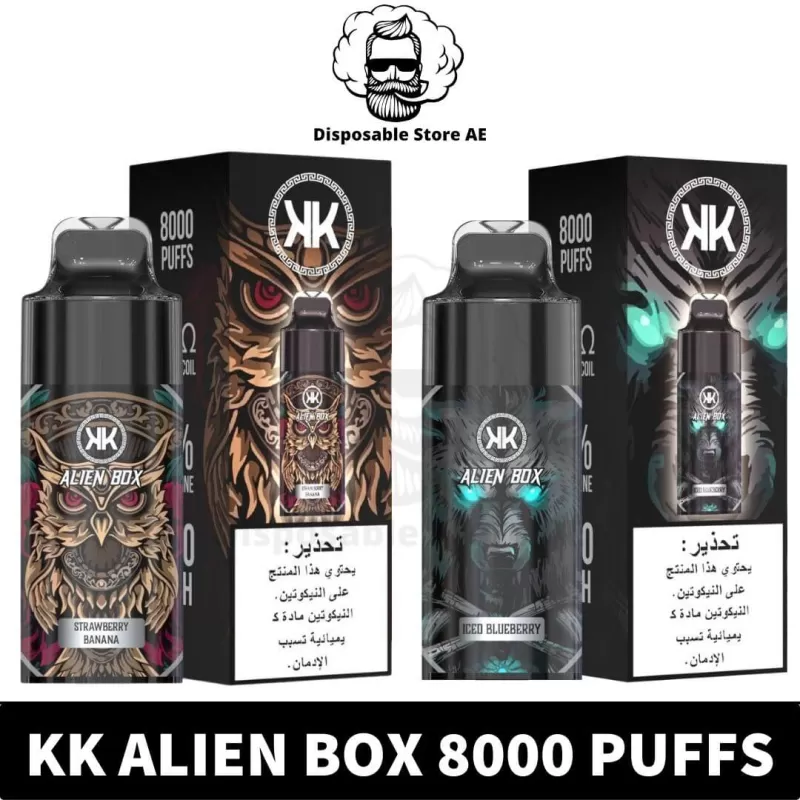 KK Alien Box 8000 Puffs 5% nicotine Disposable Vape In Dubai
