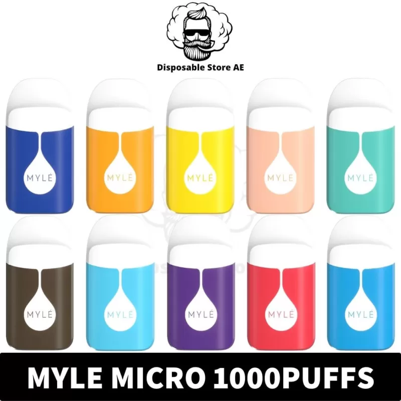 Myle Micro Disposable 1000Puffs Rechargeable Vape in Dubai, UAE - Image 2