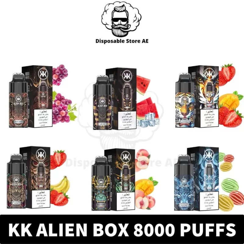KK Alien Box 8000 Puffs 5% nicotine Disposable Vape In Dubai - Image 2