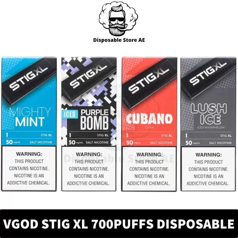 Vgod Stig XL Disposable 700Puffs Rechargeable Vape in Dubai, UAE - Image 2