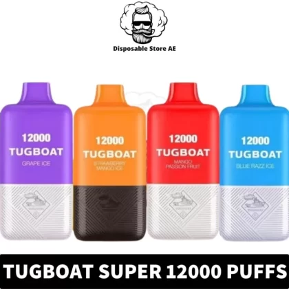 Tugboat Super 12000 Puffs 5% nicotine Disposable 1.0ohm Rechargeable Vape in Dubai, UAE