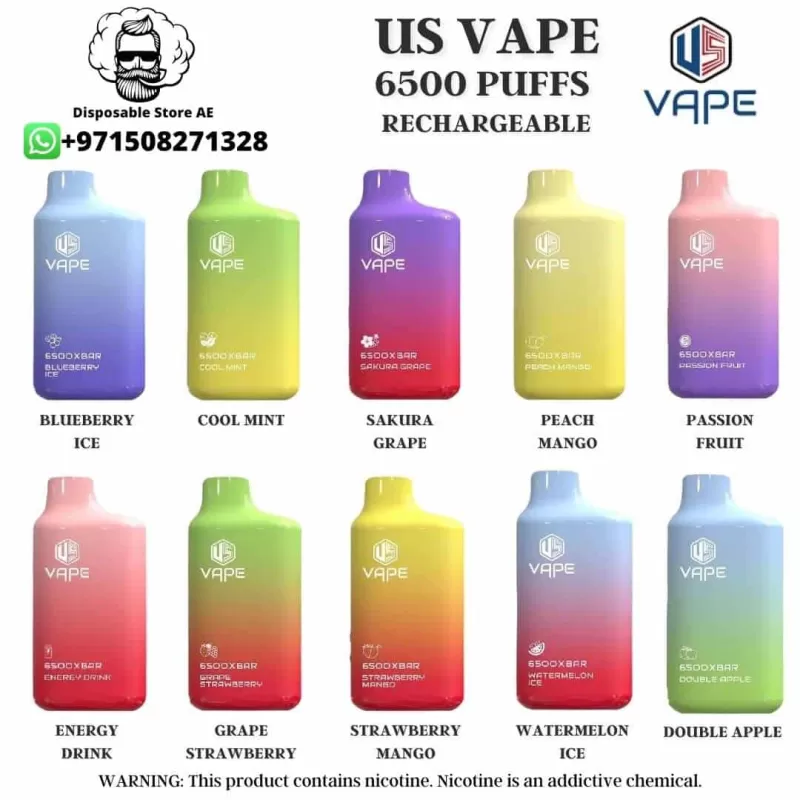 XBAR US Vape 6500 Puffs Disposable Shop in UAE Dubai - Image 3