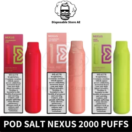 Pod Salt Nexus 2000 Puffs 20mg Disposable vape 5 Flavors