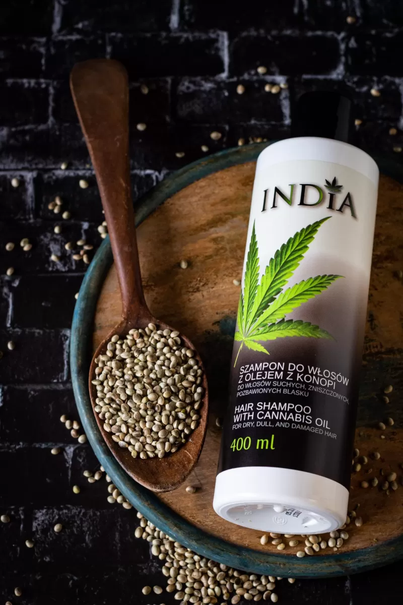 Hemp Oil Hair Shampoo India Cosmetics, 400 ml - Image 2