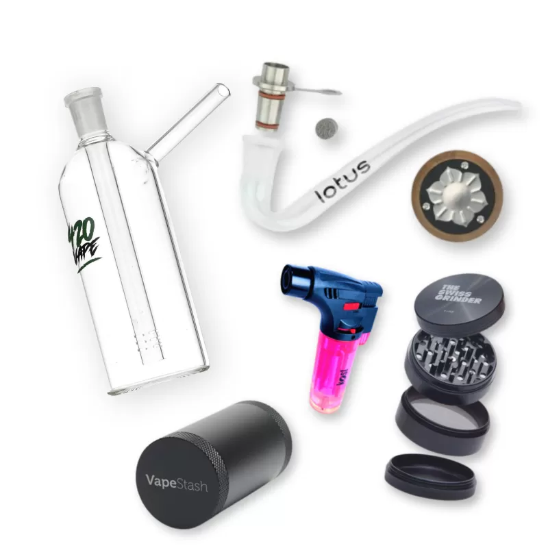 “Lotus Flower” Kit – Portable Vaporizer & accessories