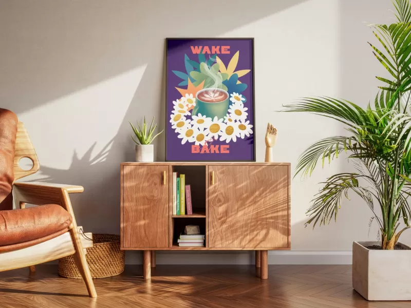 Poster “Wake Bake” - Image 2