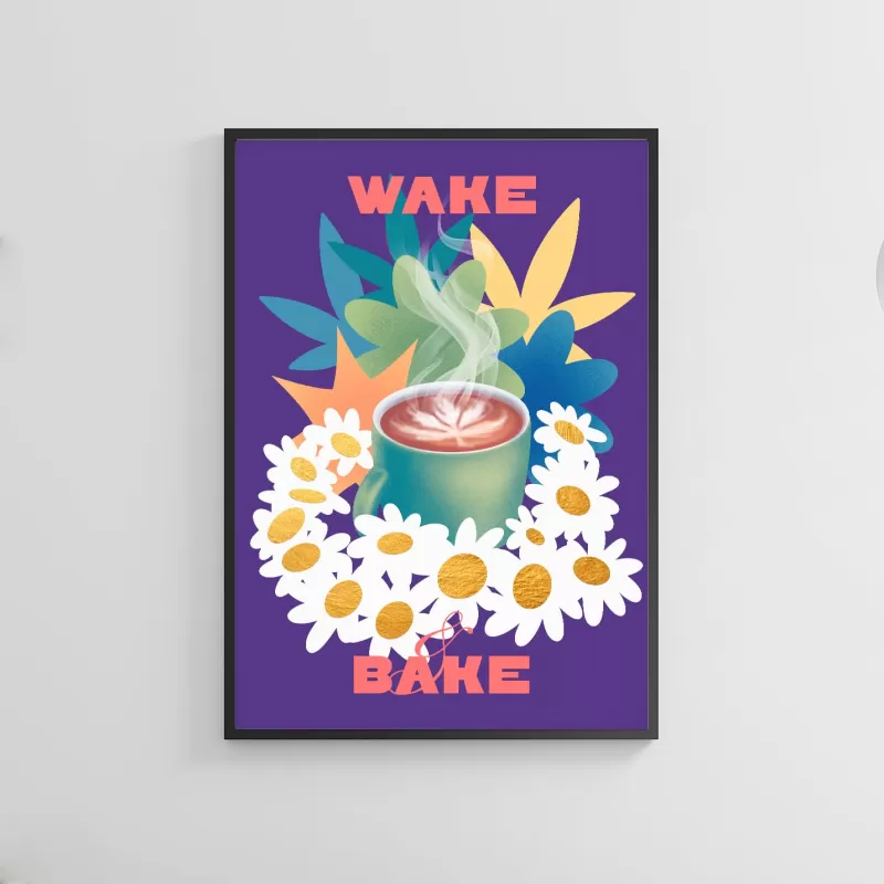 Poster “Wake Bake” - Image 3