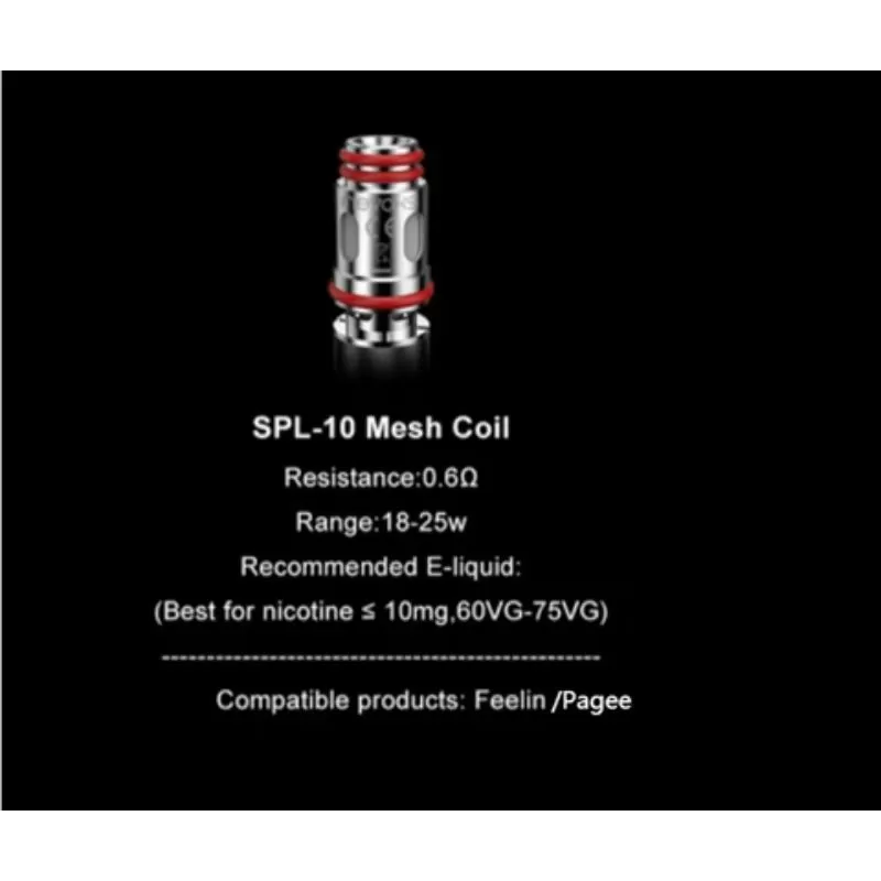Nevoks SPL10 Mesh occ replacement coil for Feelin/Pagee - 5pcs/pack / 0.3ohm (30-40w) - Image 3