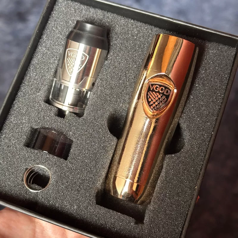 Vgod Elite Series Mech Mod Premium Copy - Complete Set / Gold - Image 3