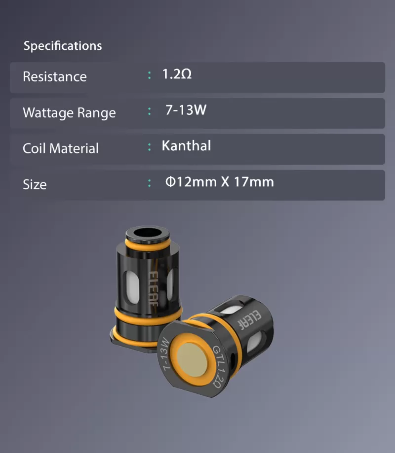 Eleaf GTL replacement coils - 1.2ohm (7-13w) / 1pc - Image 2
