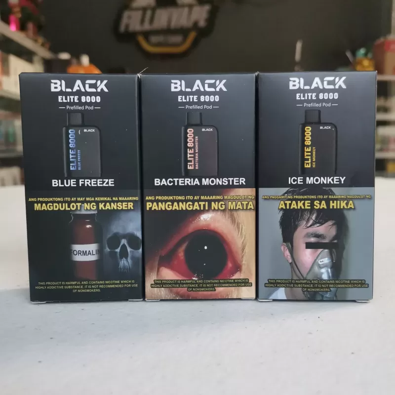 Black Elite 8000 puffs prefilled disposable pod - Battery only