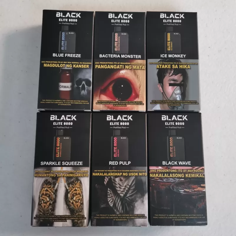 Black Elite 8000 puffs prefilled disposable pod - pitch perfect (honey peach) - Image 3