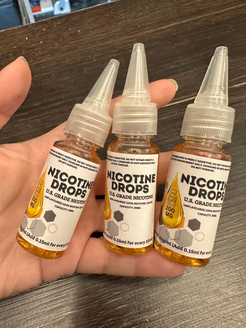 Nicotine Drops 200mg US Premium Based - Saltnic / 30ml - Image 2
