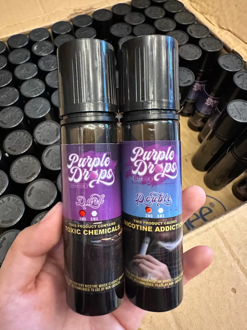 Purple Drops 3/6mg Dark Elixir 60ml - 3mg / Dark - Image 3