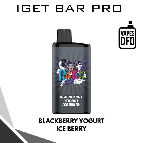 Blackberry Yogurt Ice Berry – IGET BAR PRO - Non-rechargeable / IGET / Medium / Berries / Blackberry / Beverage & Dessert