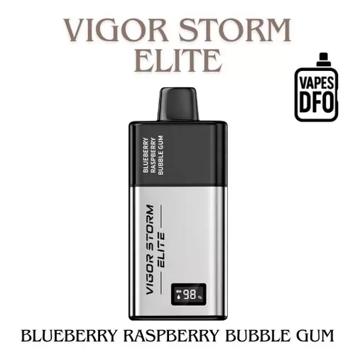Blueberry Raspberry Bubble Gum – Elite – KIT - Vigor Storm / Rechargeable / Medium / Blueberry / Raspberry / Beverage & Dessert