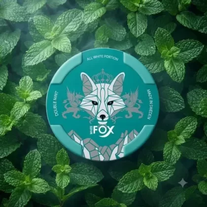 WHITE FOX DOUBLE MINT NICOTINE POUCHES 12MG
